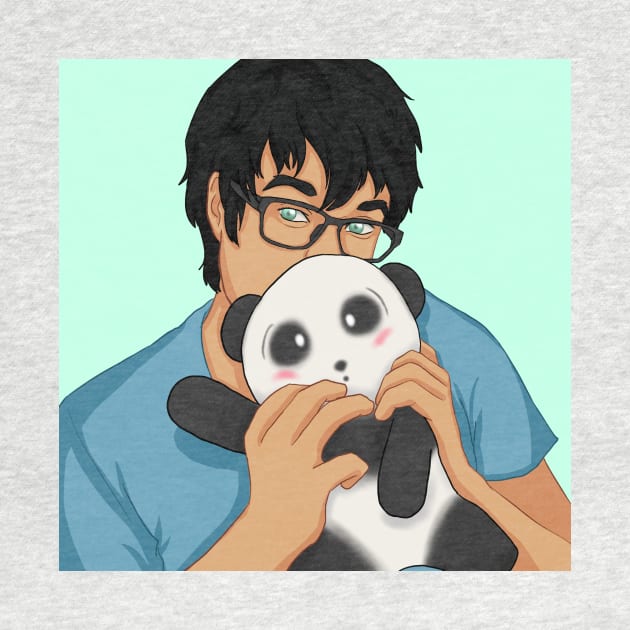 Percy Jackson and a panda by seventhdemigod